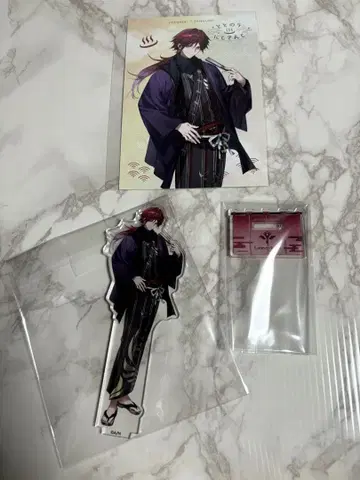 로렌 극락탕 니지산 아크릴 스탠드 엽서 세트