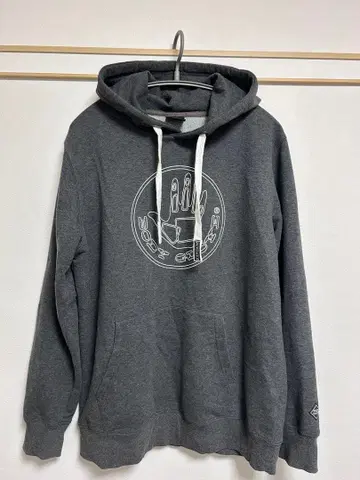 그레이 후드 부착 후드티 LL 사이즈