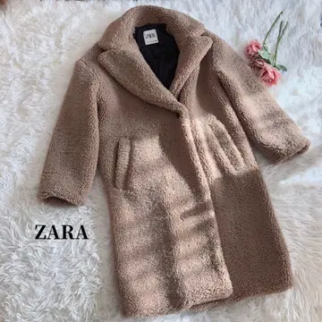 ZARA 보아 테디베어 코트 브라운