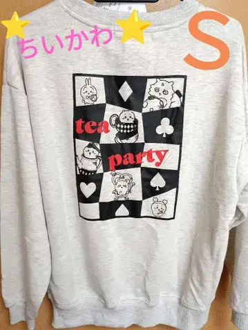 새상품 S 치이카와 (먼작귀) 맨투맨 트럼프 무늬