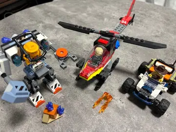 LEGO 블록 세트 로봇 헬리콥터 배기 3세트