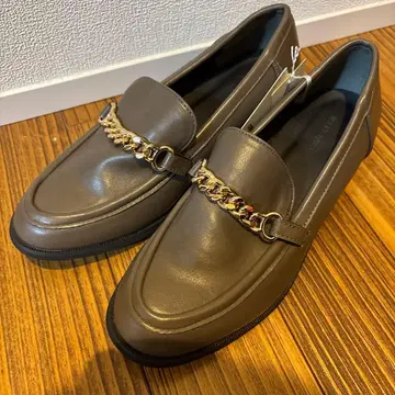 브라운 체인 장식 로퍼 COMME CA ISM 컴시즘