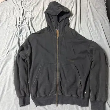 NAUTICA 다크 그레이 풀 집업 후드티