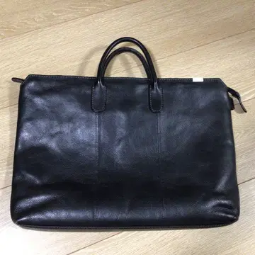 BEAMS 빔즈 가죽 슬림 비즈니스 백 브리프 케이스 블랙