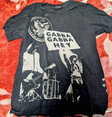 GABBA GABBA HEY 밴딩T셔츠 블랙