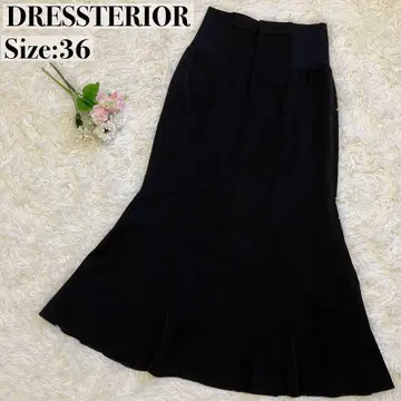 새상품급 DRESSTERIOR 어른 백화 게재 백 스트랩 머메이드 스커트