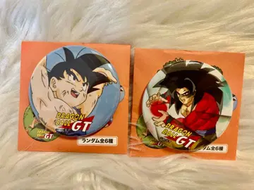 드래곤볼 스토어 도쿄역 GT 손오공 캔뱃지 슈퍼 사이어인 4
