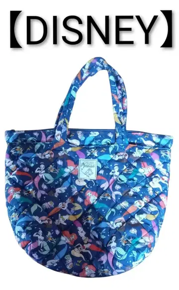 디즈니 머메이드 퀼팅 토트백