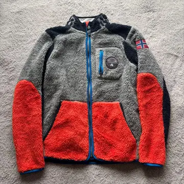 [ USED ] napapijri 크레이지 컬러 보아 자켓