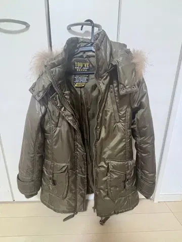 PinkLatte 올리브 그린 모즈 코트 XS