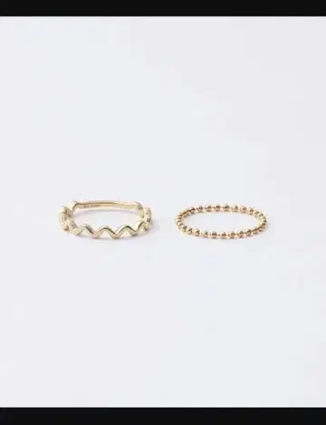 jouete 쥬에테 골드 반지 10호 2개 세트