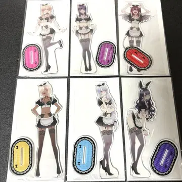 키세코이전 한정판 빅 아크릴 스탠드 메이드 셋업 전 6종 세트