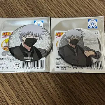 NARUTO TSUTAYA 캔뱃지 dress up 하타케 카카시 2점