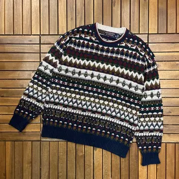 90s USA제 ROUNDTREE & YORKE 코튼 니트 스웨터
