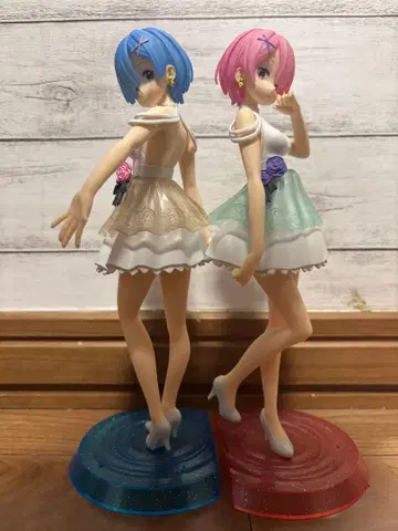 렘 라무 피규어 2체 세트 상자 없음