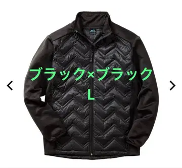 [ 새상품 ] 워크맨 MIX 다운 크로스 쉴드 자켓 L 블랙 x 블랙