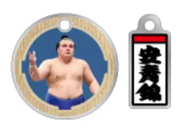 스모 더블 참 메탈 키링 아오니시키