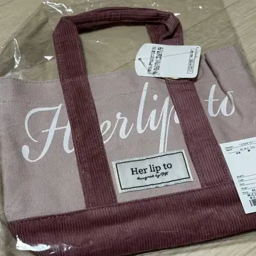 새상품 Herlipto 루미네 신주쿠점 한정판 HLT mini tote