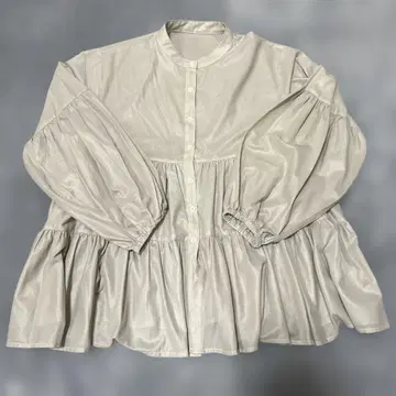 URBAN RESEARCH 프릴 긴팔 셔츠 Free