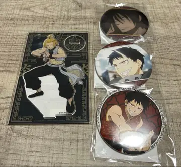 제비뽑기당 염염의 소방대 아크릴 스탠드, 캔뱃지 세트