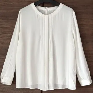 INDIVI 멋진 쉬폰 블라우스 빅 사이즈