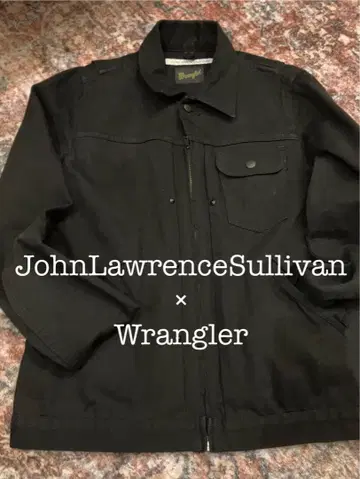 JohnLawrenceSullivan x Wrangler 블랙 데님 자켓
