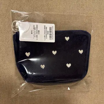 페이러 러블리 하트 보트형 파우치 S 네이비