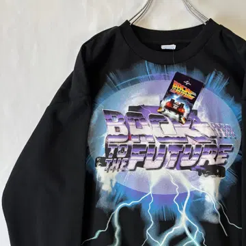 새상품 백투더퓨처 데로리안 맨투맨 트레이닝복 블랙 M