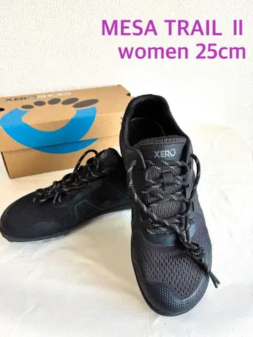 제로 슈즈 메사 레일 II 미사용 새상품 박스 포함 W's 25cm 블랙
