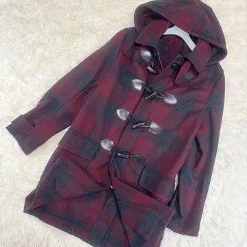 [ XL ] 폴스미스 더플 코트 체크 무늬 미들 기장 빅 사이즈