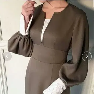 택 포함 [ JUNOAH ] 자카드 키넥 머메이드 원피스 M