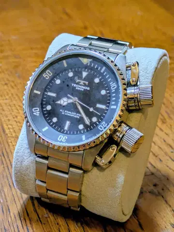 TECHNOS SWISS 이너 베젤 회전 TGM513 쿼츠 작동