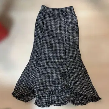 Chico 트위드 머메이드 스커트
