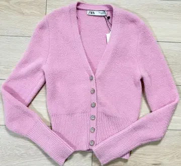 ZARA 핑크 가디건 미사용