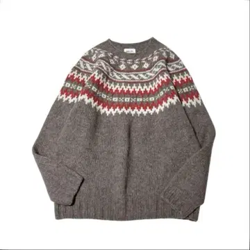 새상품급 모리스&SONS MORRIS & SONS 청키 노르딕 니트