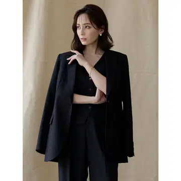 anuans 울 블렌드 싱글 자켓 테일러드 자켓