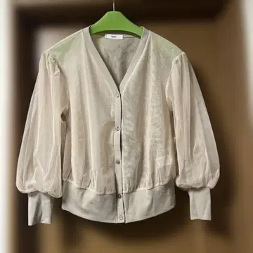 시어 튤 가디건