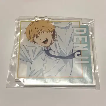 체인소 맨 스퀘어형 아크릴 배지 도쿄 돔 시티 덴지