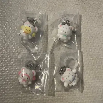 산리오 포근포근 스노우 가챠 4종 묶음 판매