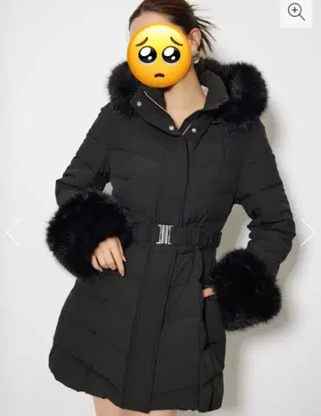 rienda 신허리라인 A라인 다운 원피스 코트