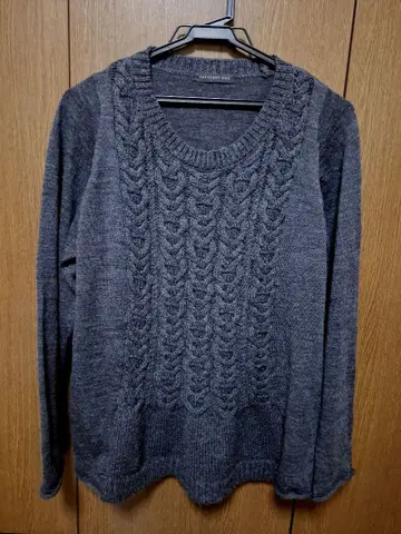 CRESCENT DUO 크레셴트듀오 그레이 니트 긴팔 스웨터