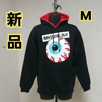 새상품 미사용 MISHKA 그래픽 후드티 블랙