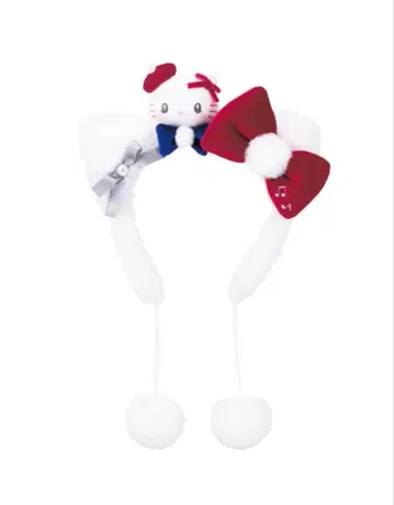 USJ 크리스마스 한정판 키티 머리띠와 봉제 인형 세트