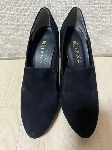 DIANA 블랙 스웨이드 스틸레토 하이힐 24cm