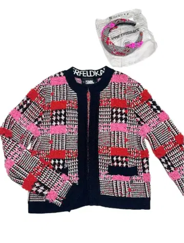 KARL LAGERFELD 가디건과 머리띠 세트 XS 여성용