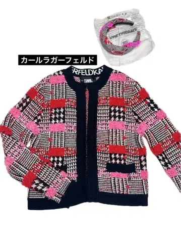 KARL LAGERFELD 가디건과 머리띠 세트 XS 여성용