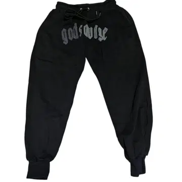 godsavage 블랙 스웨트 팬츠 L 사이즈