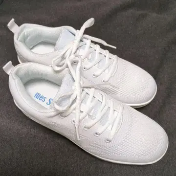 화이트 메쉬 스니커즈 25cm