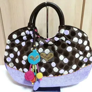 [ 하자품 미사용품 ] Think Bee! 핸드백 도트 참