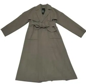 새상품급 Chaos 울 수페리어 더블 코트 롱 모카 벨트 포함